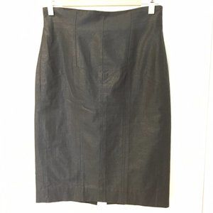 Black shimmer sculpted skirt, US8